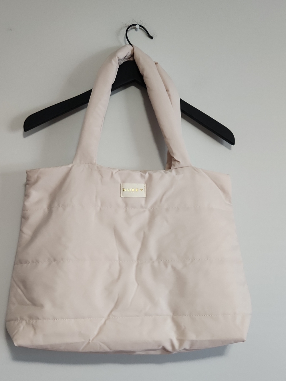 NUXE Paris NWOT Blush Quilted Tote